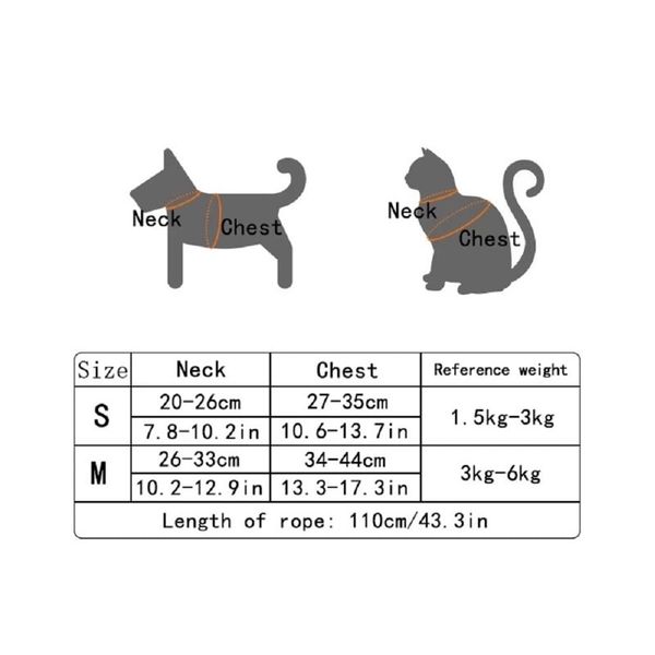 Dây dắt chó mèo dạng Yếm đeo, hoạ tiết mặt gấu dễ thương
