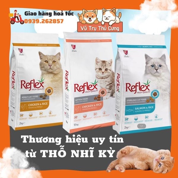 Thức Ăn Hạt Reflex cho mèo từ Thỗ Nhĩ Kỳ 2Kg2