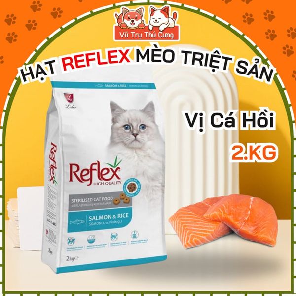 Hạt Reflex dành cho Mèo triệt sản 2Kg, Nhập Châu Âu