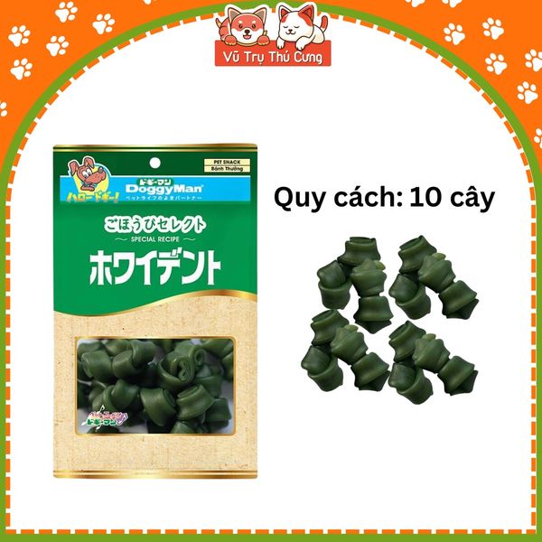 Xương gặm cho Chó DoggyMan giúp làm sạch răng, thơm miệng, tốt cho tiêu hóa (10 Nơ)