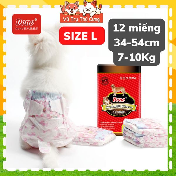 Tã bỉm cho Chó cái DONO nhiều Size, thấm hút tốt