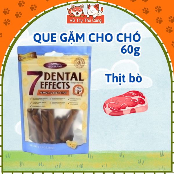 Snack cho chó, Xương gặm sạch răng Vegebrand 60g vị Phô Mai