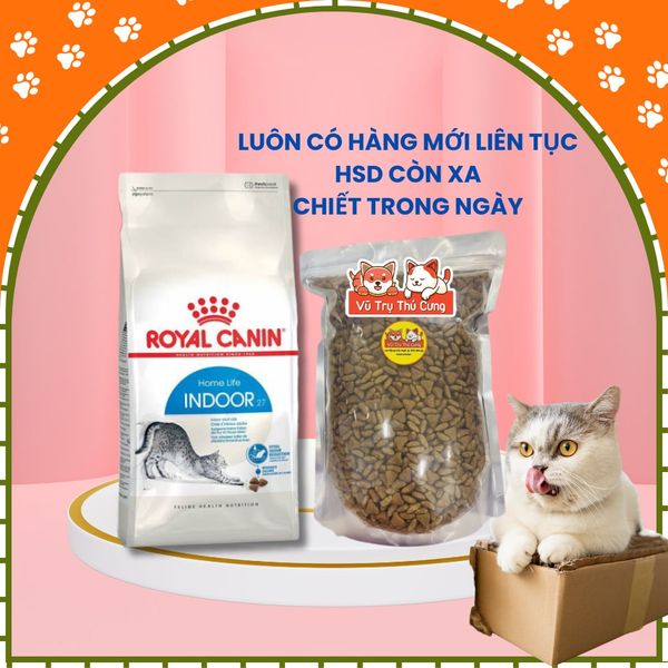 Hạt cho Mèo trưởng thành Royal Canin Indoor 500g/1kg2