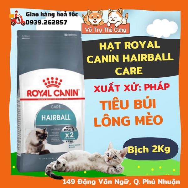 (2Kg) Hạt Cho Mèo Royal Canin Hairball Hỗ Trợ Tiêu Búi Lông