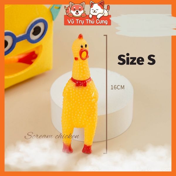 Đồ chơi cho Chó, con gà kêu chút chít ngộ nghĩnh