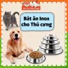 Bát ăn inox chống trượt cho Chó mèo Full size