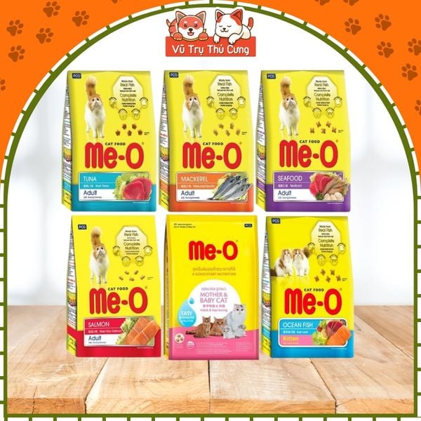 Thức Ăn Hạt Me-O Cho Mèo Nhiều Hương Vị Dinh Dưỡng