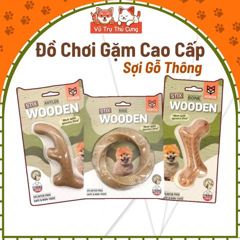 Đồ Chơi Nhai Gặm Cho Chó Bằng Sợi Gỗ Thông FOFOS
