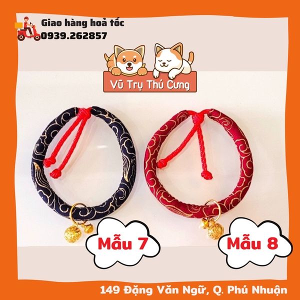 Vòng cổ Nhật bản cho mèo, vòng lục lạc cho Chó Mèo