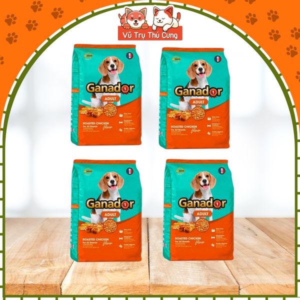 (12Kg) Thùng 4 Gói 3Kg Thức Ăn Hạt Ganador Cho Chó Nhiều Dinh Dưỡng