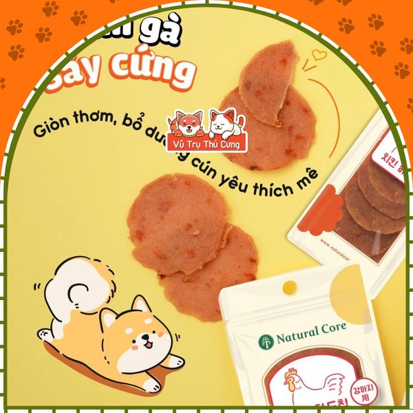 Bánh Thưởng Cho Chó Vị Gà & Cá Dinh Dưỡng Natural Core 40g