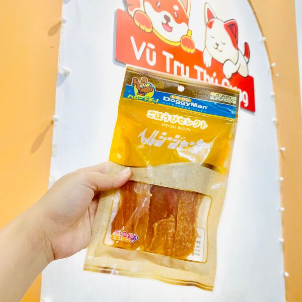 Snack thanh gà sấy Doggy Man Nhật Bản cho Chó 70g