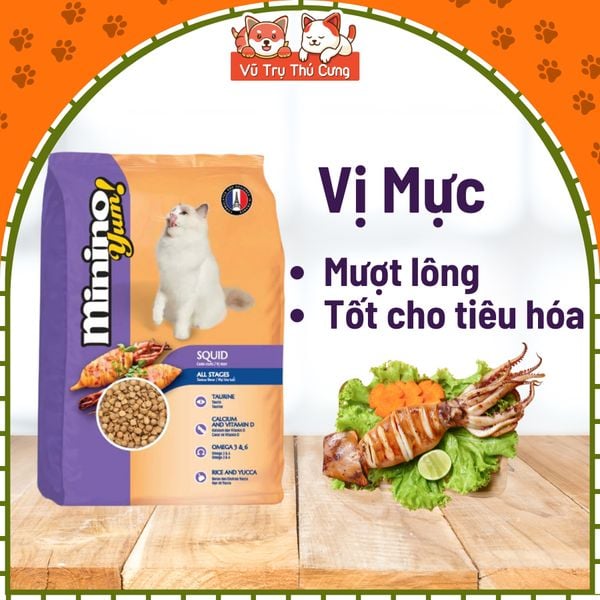 (1,5Kg) Thức ăn hạt cho mèo mọi lứa tuổi MININO YUM2