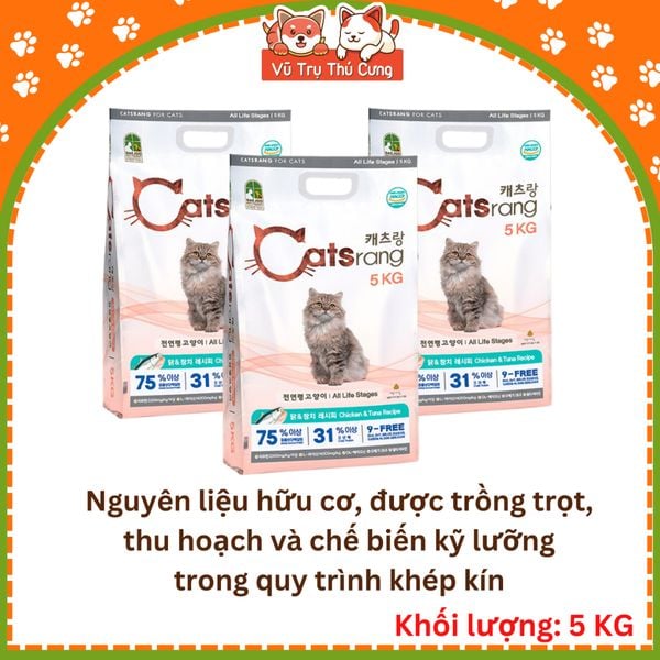 Thức ăn Hạt Catsrang 5Kg cho Mèo mọi độ tuổi từ Hàn Quốc