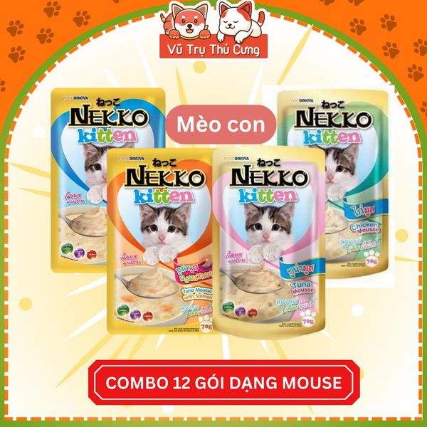 Combo 12 gói Pate Nekko cho Mèo 70g