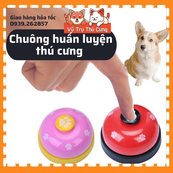 Chuông huấn luyện chó mèo, dạy nghe lời, đồ chơi cho thú cưng
