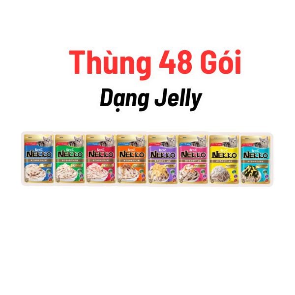 (Giá sỉ) Thùng 48 Gói Pate Nekko Thái Lan Cho Mèo Mọi Lứa Tuổi