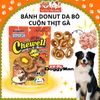 Snack Cho Chó Bánh Donut Da Bò Cuộn Thịt Gà DoggyMan 11 cây