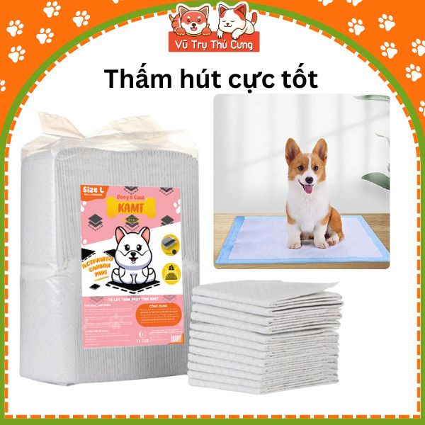 Tã lót chuồng than hoạt tính khử mùi cho thú cưng, thấm hút tốt