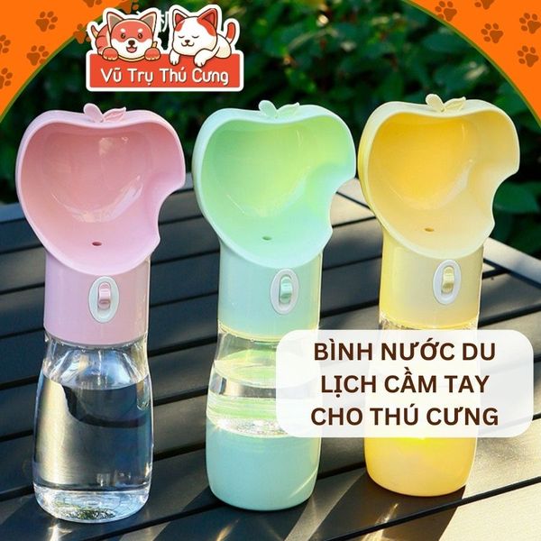 Bình nước cầm tay cho Thú cưng uống nước du lịch hay đi dạo tiện lợi2