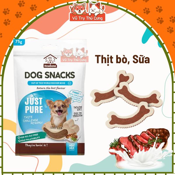Que Gặm Cho Chó Bổ Sung Rau Củ Howbone 75g