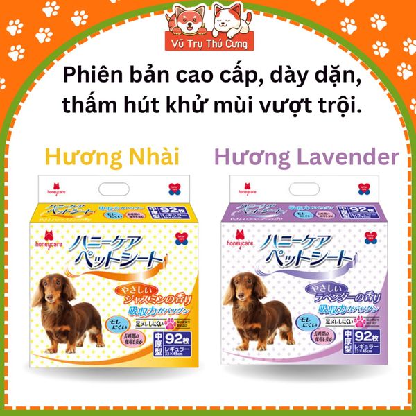 Tã Lót Chuồng Vệ Sinh Cho Chó Mèo Honey Care Deluxe Siêu Thấm Hút, Siêu Khử Mùi
