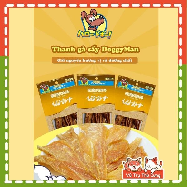 Snack thanh gà sấy Doggy Man Nhật Bản cho Chó 70g