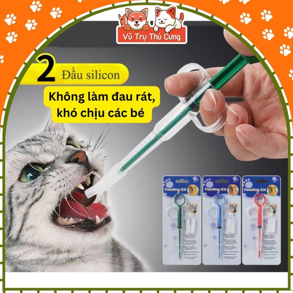 Ống bơm xi lanh hỗ trợ uống đa năng cho chó mèo