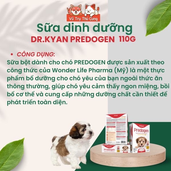 Sữa cho Chó Dr.Kyan Predogen hộp 110g