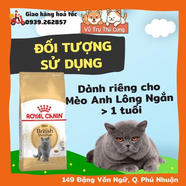 Hạt Royal Canin British Shorthair dành cho Mèo Anh Lông Ngắn trưởng thành 400g