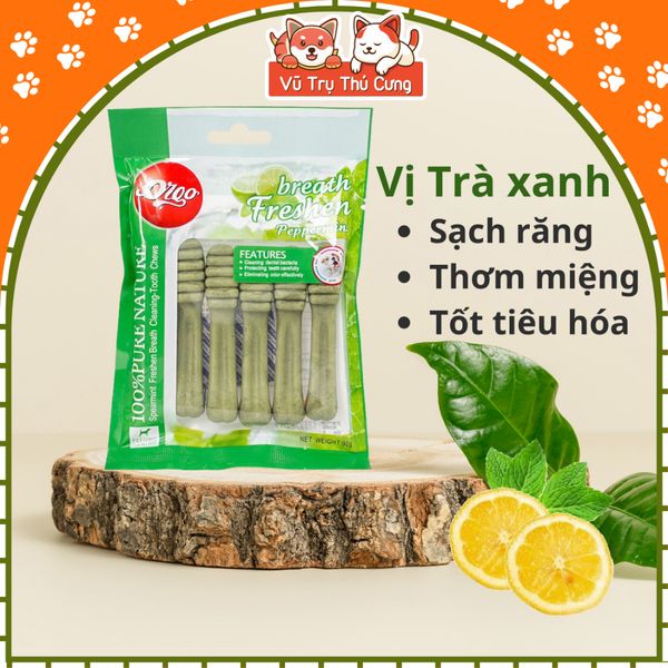 Bánh Thưởng Xương Orgo Cho Chó Bổ Sung Canxi & Sạch Răng 90g
