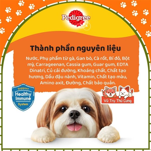 Combo 12 gói Pate Pedigree cho Chó Con, Chó Trưởng Thành 130g