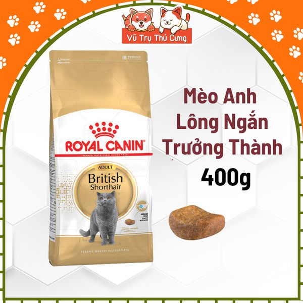Hạt Royal Canin British Shorthair dành cho Mèo Anh Lông Ngắn trưởng thành 400g