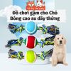 Đồ chơi nhai gặm cho Chó, bóng cao su kèm dây thừng