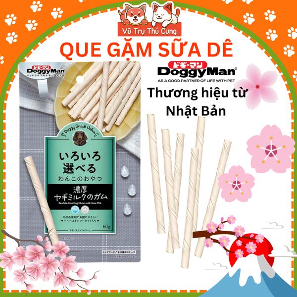Thanh que gặm hương Sữa Dê cho chó DoggyMan 60g