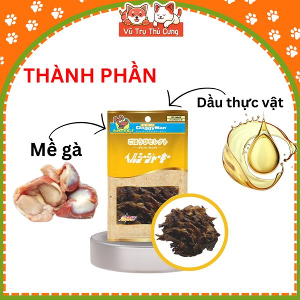 Snack Cho Chó Mề Gà Sấy Doggyman 70g