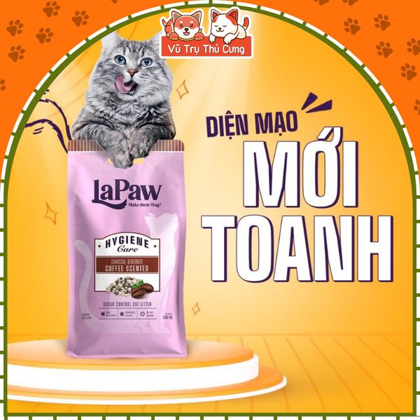 Cát vệ sinh cho mèo Lapaw Than hoạt tính 8L2