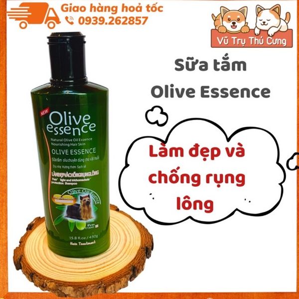 Sữa Tắm Cho Chó Mèo Olive Essence 450g