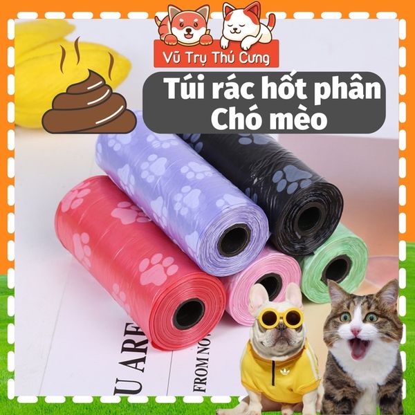 Cuộn túi nilong đựng phân Chó mèo size nhỏ