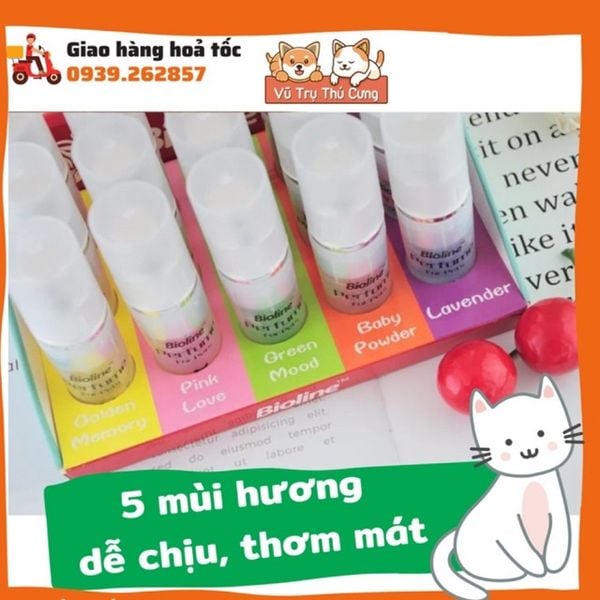 Nước hoa xịt khử mùi cho Chó mèo BIOLINE 9ml