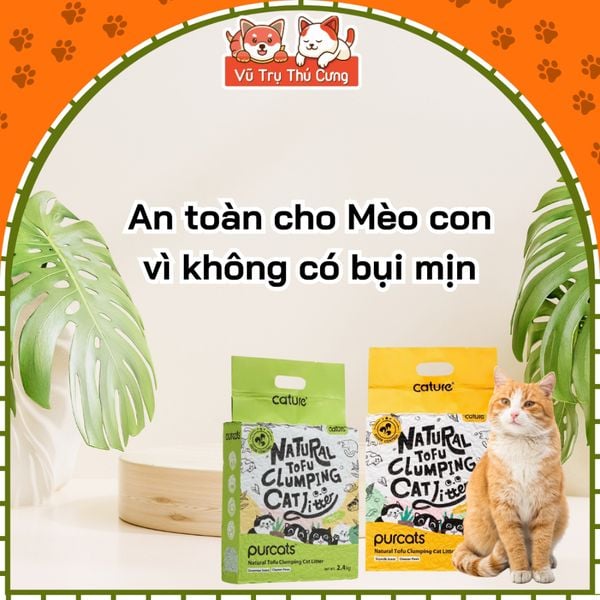Cát Đậu Nành Cho Mèo Tofu Cature 6L