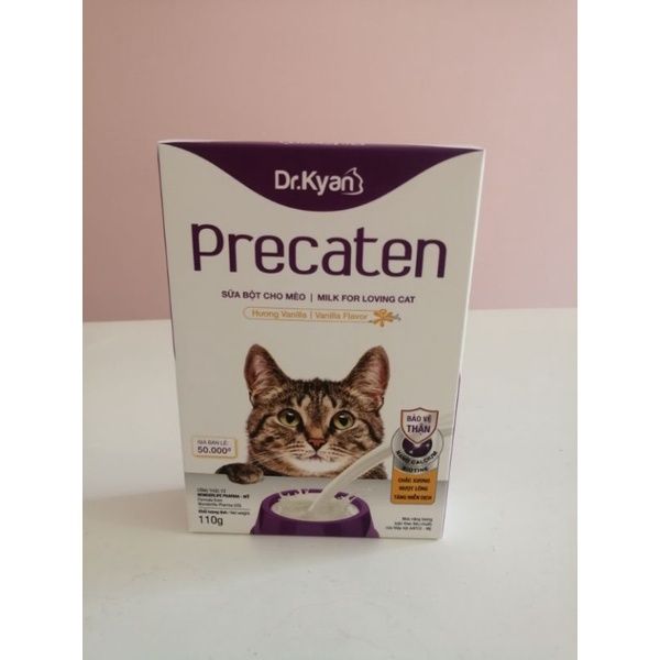 Sữa bột dinh dưỡng Dr Kyan Precaten cho Mèo, hộp 110g