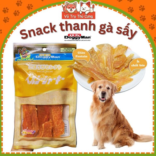 Snack thanh gà sấy Doggy Man Nhật Bản cho Chó 70g
