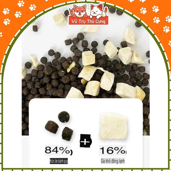 Thức ăn Hạt cho mèo Tebcity mix topping thịt gà siêu dinh dưỡng, không ngũ cốc 1,5Kg2