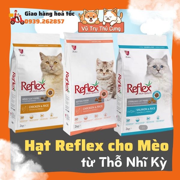 Thức Ăn Hạt Reflex cho mèo từ Thỗ Nhĩ Kỳ 2Kg2