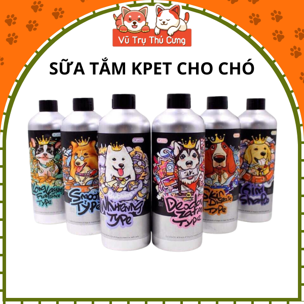 Sữa Tắm KPET cho Chó Mèo 500ml, mềm mượt lông và lưu hương lâu