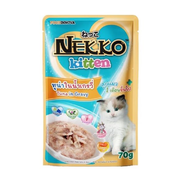 Pate Nekko Kitten dành cho mèo con gói 70g nhiều dinh dưỡng