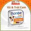 Pate cho Chó MONGE hộp 100g, từ Thịt và Rau củ quả, cung cấp chất xơ và Vitamin cho Chó