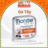 Pate cho Chó MONGE hộp 100g, từ Thịt và Rau củ quả, cung cấp chất xơ và Vitamin cho Chó