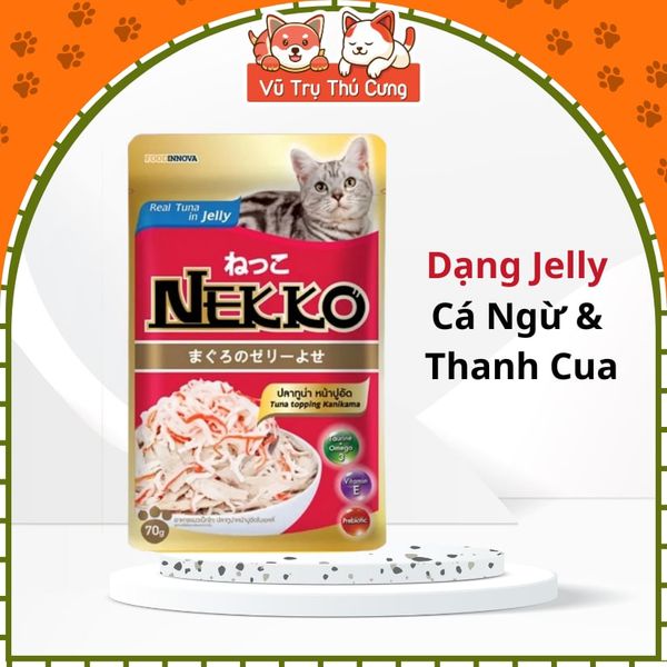 Pate Nekko Thái Lan Cho Mèo Mọi Lứa Tuổi 70g